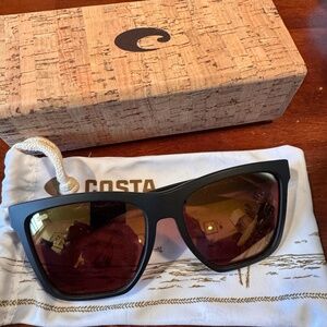 Costa Del Mar. Panga II Polarized Sunglasses, Matte Black Frame